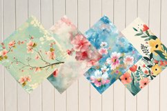 Spring Floral Digital Paper Bundle Product Image 3