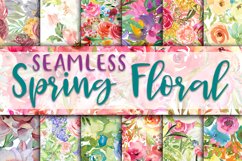 Spring Floral Digital Papers - Seamless Patterns Product Image 1