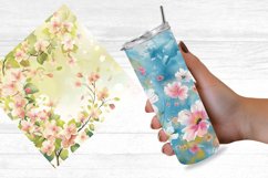 Spring Floral Digital Paper Bundle Product Image 5