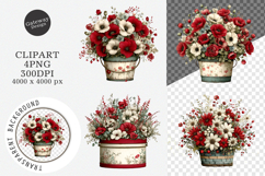 Spring Flower Basket Clipart Product Image 1