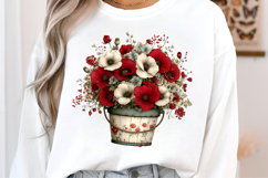 Spring Flower Basket Clipart Product Image 2