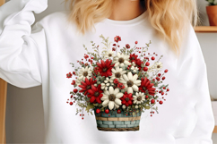 Spring Flower Basket Clipart Product Image 3