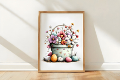 Spring Flower Basket Clipart Product Image 2