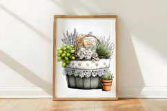 Spring Flower Basket Clipart Product Image 3