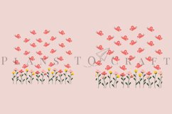 spring flower butterfly skinny tumbler sublimation design for 20oz and 30oz skinny tumbler sublimation wrap