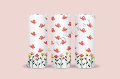 spring flower butterfly skinny tumbler sublimation design for 20oz and 30oz skinny tumbler sublimation wrap