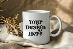 Spring Flower Coffee Mug White Mockup Product Image 1