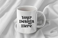 Spring Flower Coffee Mug White Mockup Product Image 1