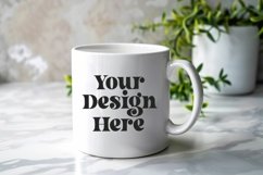 Spring Flower Coffee Mug White Mockup Product Image 1