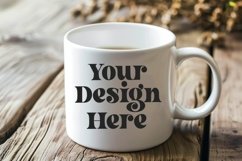 Spring Flower Coffee Mug White Mockup Product Image 1