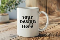 Spring Flower Coffee Mug White Mockup Product Image 1