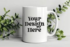 Spring Flower Coffee Mug White Mockup Product Image 1