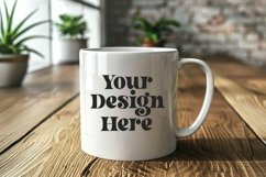 Spring Flower Coffee Mug White Mockup Product Image 1