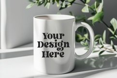 Spring Flower Coffee Mug White Mockup Product Image 1
