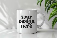 Spring Flower Coffee Mug White Mockup Product Image 1