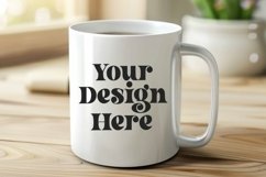 Spring Flower Coffee Mug White Mockup Product Image 1