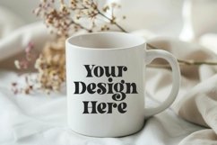 Spring Flower Coffee Mug White Mockup Product Image 1