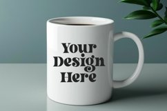 Spring Flower Coffee Mug White Mockup Product Image 1