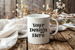 Spring Flower Coffee Mug White Mockup Product Image 1