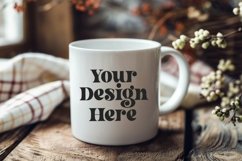 Spring Flower Coffee Mug White Mockup Product Image 1