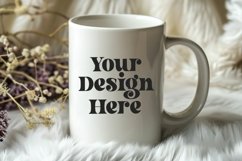 Spring Flower Coffee Mug White Mockup Product Image 1