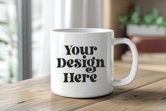 Spring Flower Coffee Mug White Mockup Product Image 1