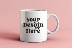 Spring Flower Coffee Mug White Mockup Product Image 1