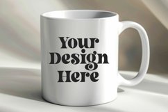Spring Flower Coffee Mug White Mockup Product Image 1