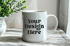 Spring Flower Coffee Mug White Mockup Product Image 1