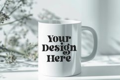 Spring Flower Coffee Mug White Mockup Product Image 1