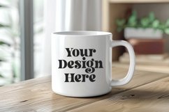 Spring Flower Coffee Mug White Mockup Product Image 1