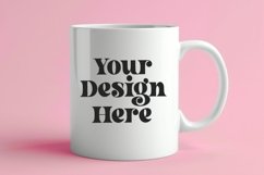 Spring Flower Coffee Mug White Mockup Product Image 1