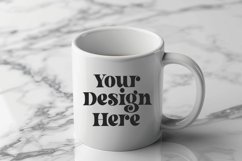Spring Flower Coffee Mug White Mockup Product Image 1