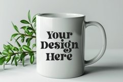 Spring Flower Coffee Mug White Mockup Product Image 1