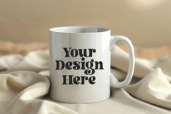 Spring Flower Coffee Mug White Mockup Product Image 1