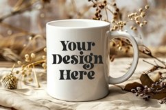 Spring Flower Coffee Mug White Mockup Product Image 1