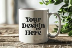 Spring Flower Coffee Mug White Mockup Product Image 1