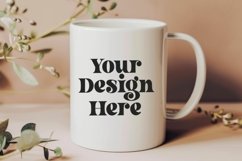 Spring Flower Coffee Mug White Mockup Product Image 1