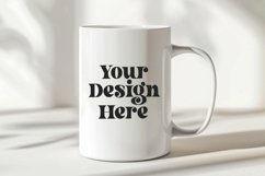Spring Flower Coffee Mug White Mockup Product Image 1