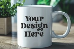 Spring Flower Coffee Mug White Mockup Product Image 1