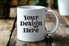 Spring Flower Coffee Mug White Mockup Product Image 1