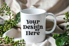 Spring Flower Coffee Mug White Mockup Product Image 1