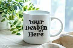 Spring Flower Coffee Mug White Mockup Product Image 1