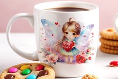This watercolor clipart featuring a charming flower fairy will be a perfect addition to your spring ideas. Immerse yourself in the world of flowers and fantasy with this delightful clipart!