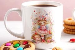 This watercolor clipart featuring a charming flower fairy will be a perfect addition to your spring ideas. Immerse yourself in the world of flowers and fantasy with this delightful clipart!