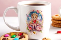 This watercolor clipart featuring a charming flower fairy will be a perfect addition to your spring ideas. Immerse yourself in the world of flowers and fantasy with this delightful clipart!