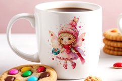 This watercolor clipart featuring a charming flower fairy will be a perfect addition to your spring ideas. Immerse yourself in the world of flowers and fantasy with this delightful clipart!
