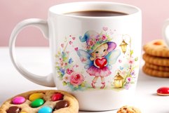 This watercolor clipart featuring a charming flower fairy will be a perfect addition to your spring ideas. Immerse yourself in the world of flowers and fantasy with this delightful clipart!