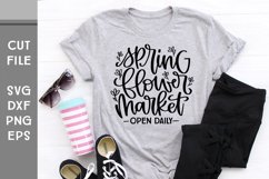 Spring Flower Market, Hand Lettered Spring Sign SVG Product Image 2