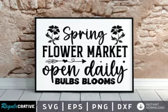 Spring flower market open SVG, Flower Market SVG Design Product Image 1